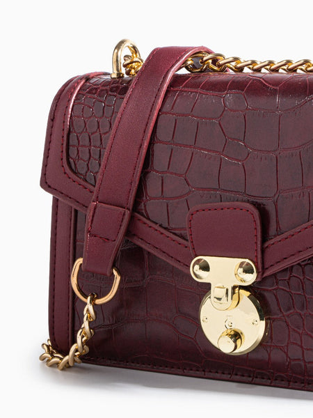 Emily Crocodile Crossbody Bag - Opulent Empire