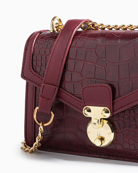 Emily Crocodile Crossbody Bag