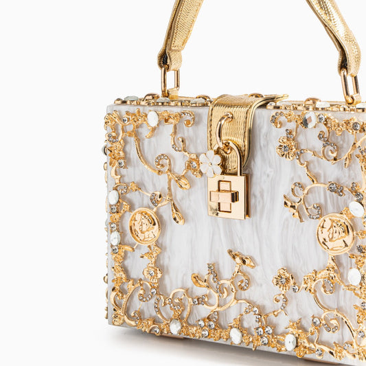 Acrylic Box Handbag - Opulent Empire