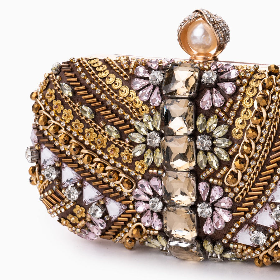 Cynthia — Beaded Embroidery Clutch Bag, alternate view 2