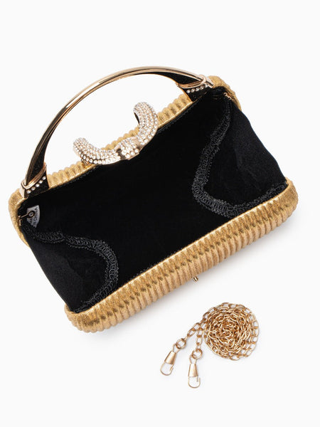 Fancy Metallic Evening Handbag - Opulent Empire
