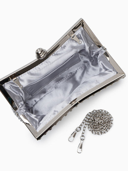 Scarlett Rhinestones Clutch Bag - Opulent Empire