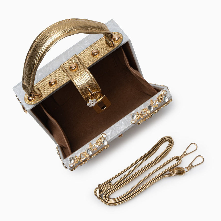 Acrylic Box Handbag - Opulent Empire