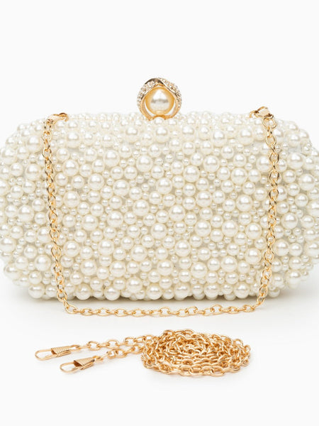 Chantal Pearl Clutch Bag - Opulent Empire