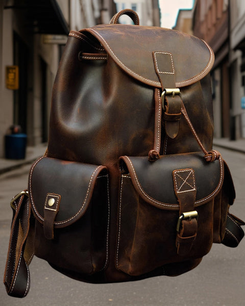 Daniel™ | Classic Premium Leather Backpack