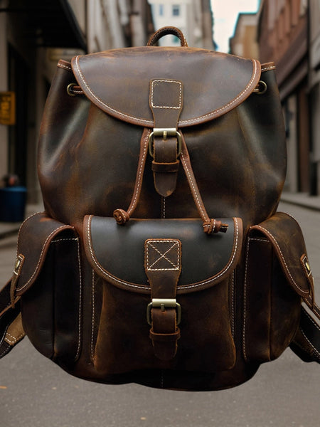 Daniel™ | Classic Premium Leather Backpack