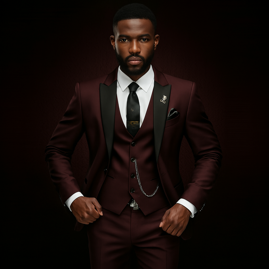 Men's Three-piece Suit Bridegroom Best Man Wedding Suit Men