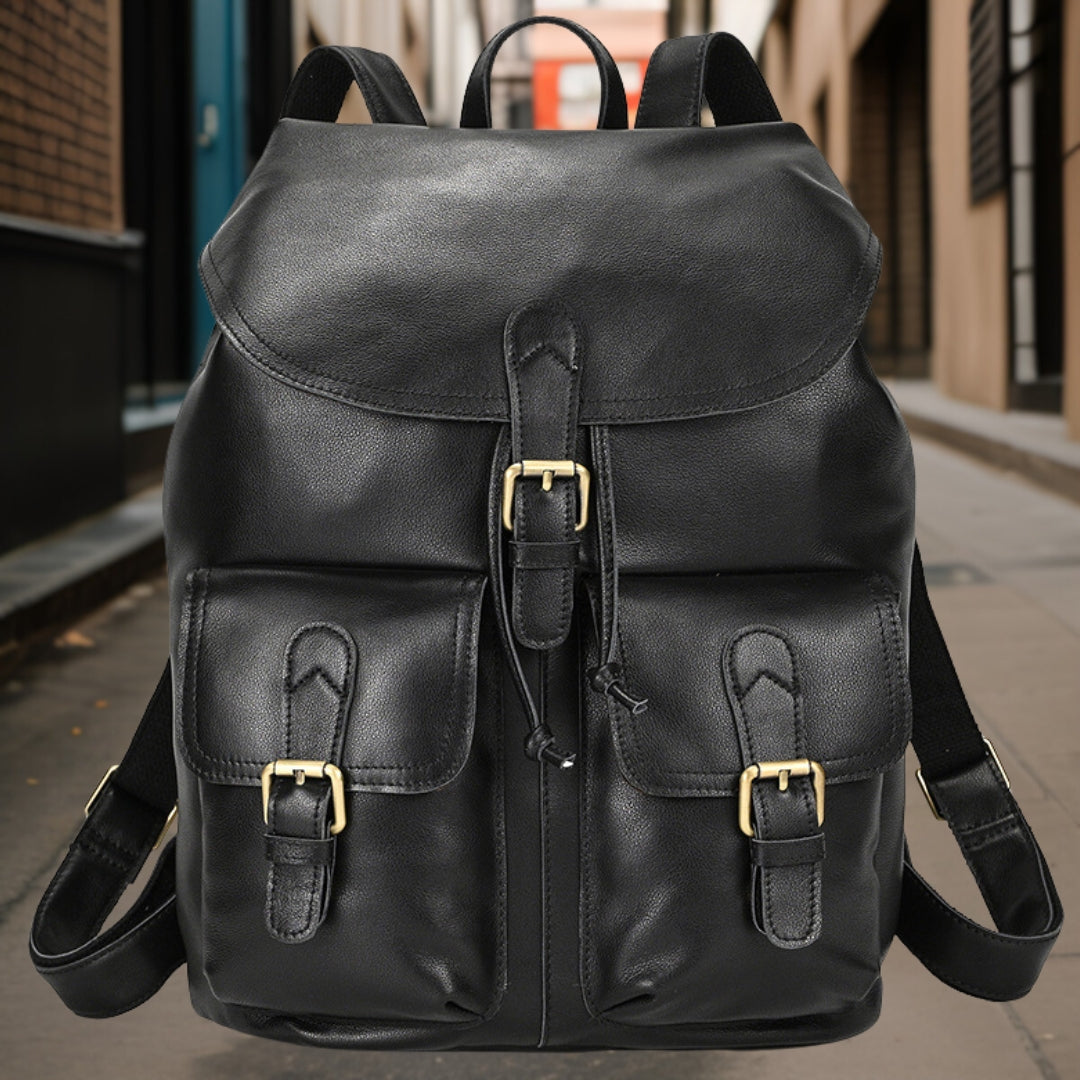 Elijah™ — Stylish Leather Backpack Men's Statement Handbag, alternate view 5