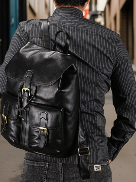 Elijah™ | Stylish Leather Backpack