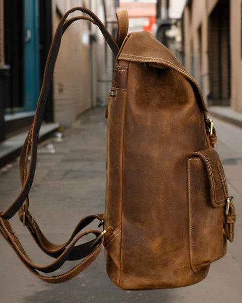 Elijah™ | Stylish Leather Backpack