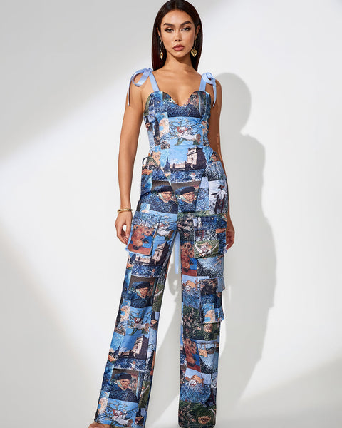 Cargo Pants and Artwork Tapestry Set