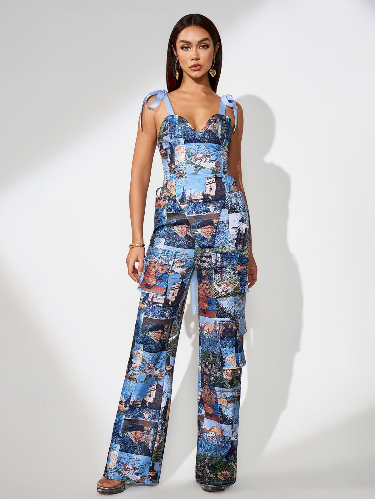 Cargo Pants and Artwork Tapestry Set