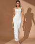 Lace Trim Straps Casual Maxi Dress