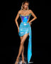 Electroplated Blue Mini Prom Set