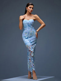 Dahlia — Blue Formal Evening Gown