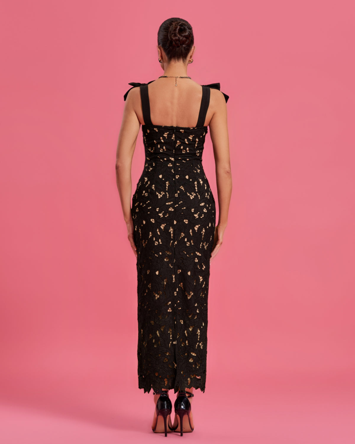 Sage Duvall — Sexy Lace Dress with Cutout and Elegant Straps, alternate view 3