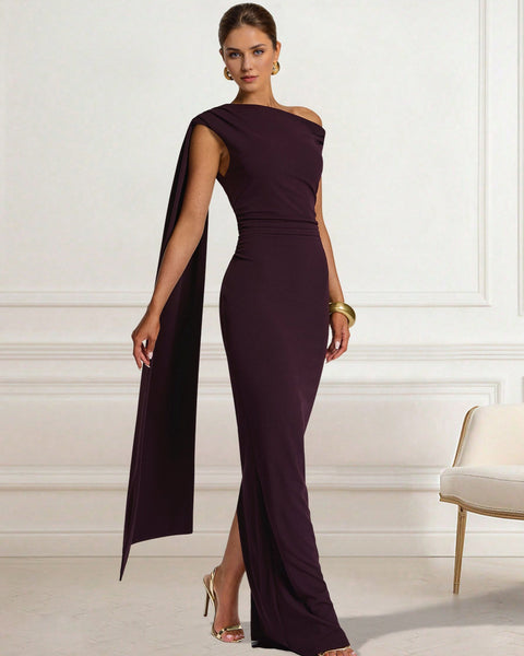 Rückenfreies geripptes Maxikleid