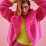 Pink Faux Fur Jacket-2