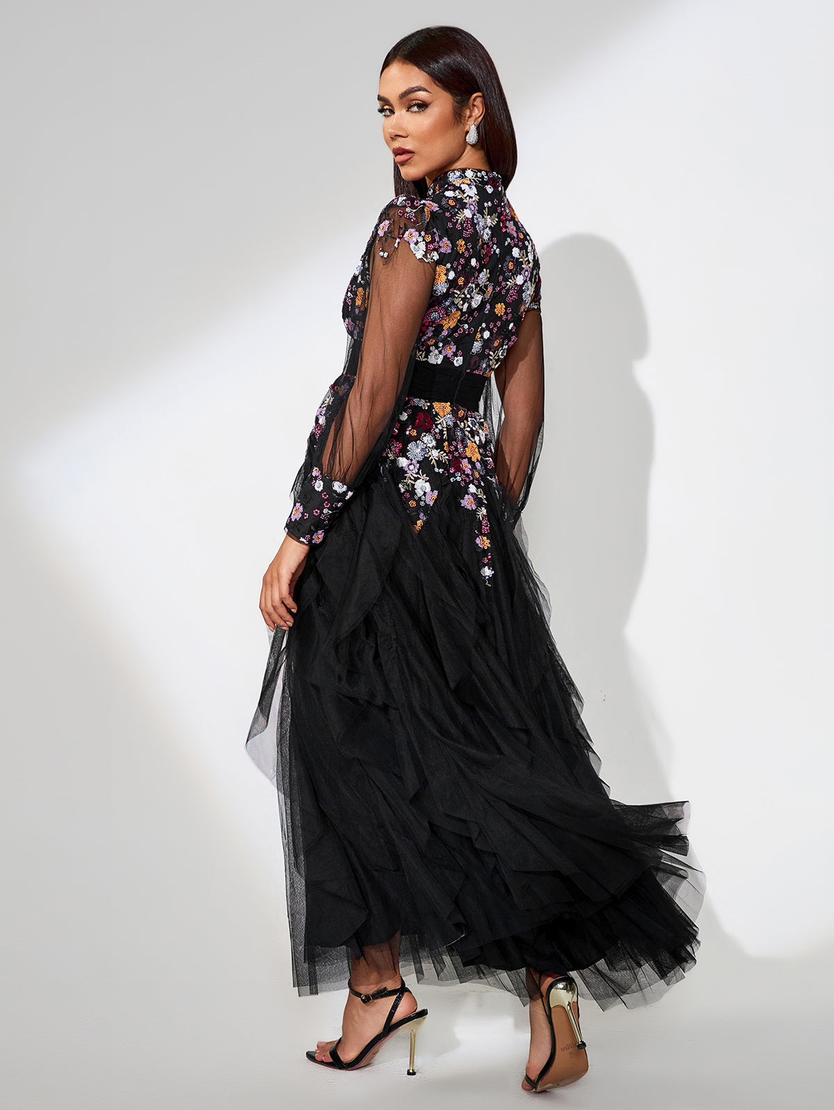 Ottilie Bellamy — Elegant Ethnic Style Floral Maxi Dress, alternate view 3