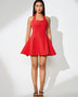 Elegant Halter Mini Dress A-line Backless