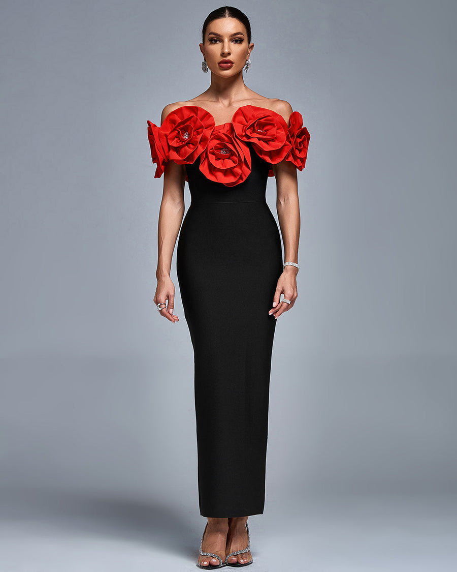 Arabella — Black Maxi Dress