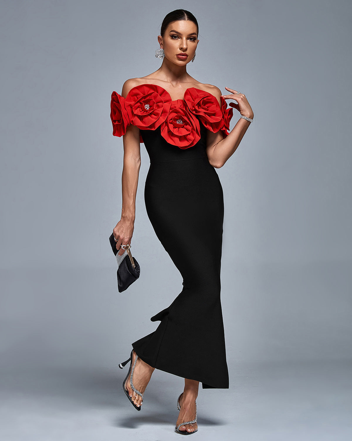 Arabella — Black Maxi Dress, alternate view 3