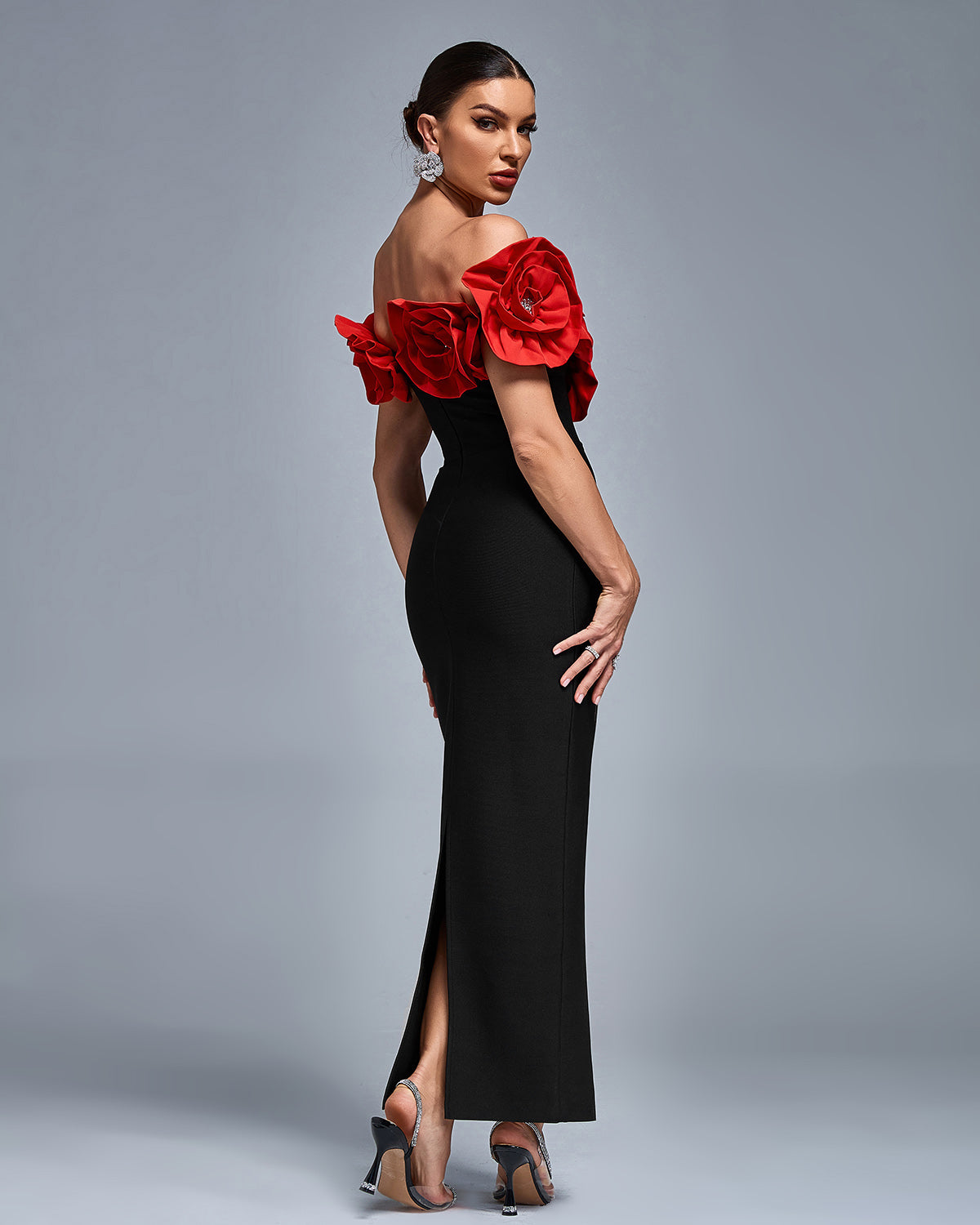 Arabella — Black Maxi Dress, alternate view 4
