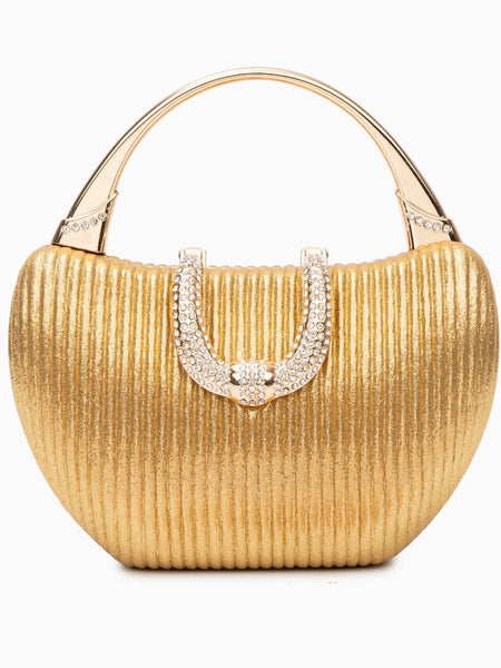 Fancy Metallic Evening Handbag - Opulent Empire
