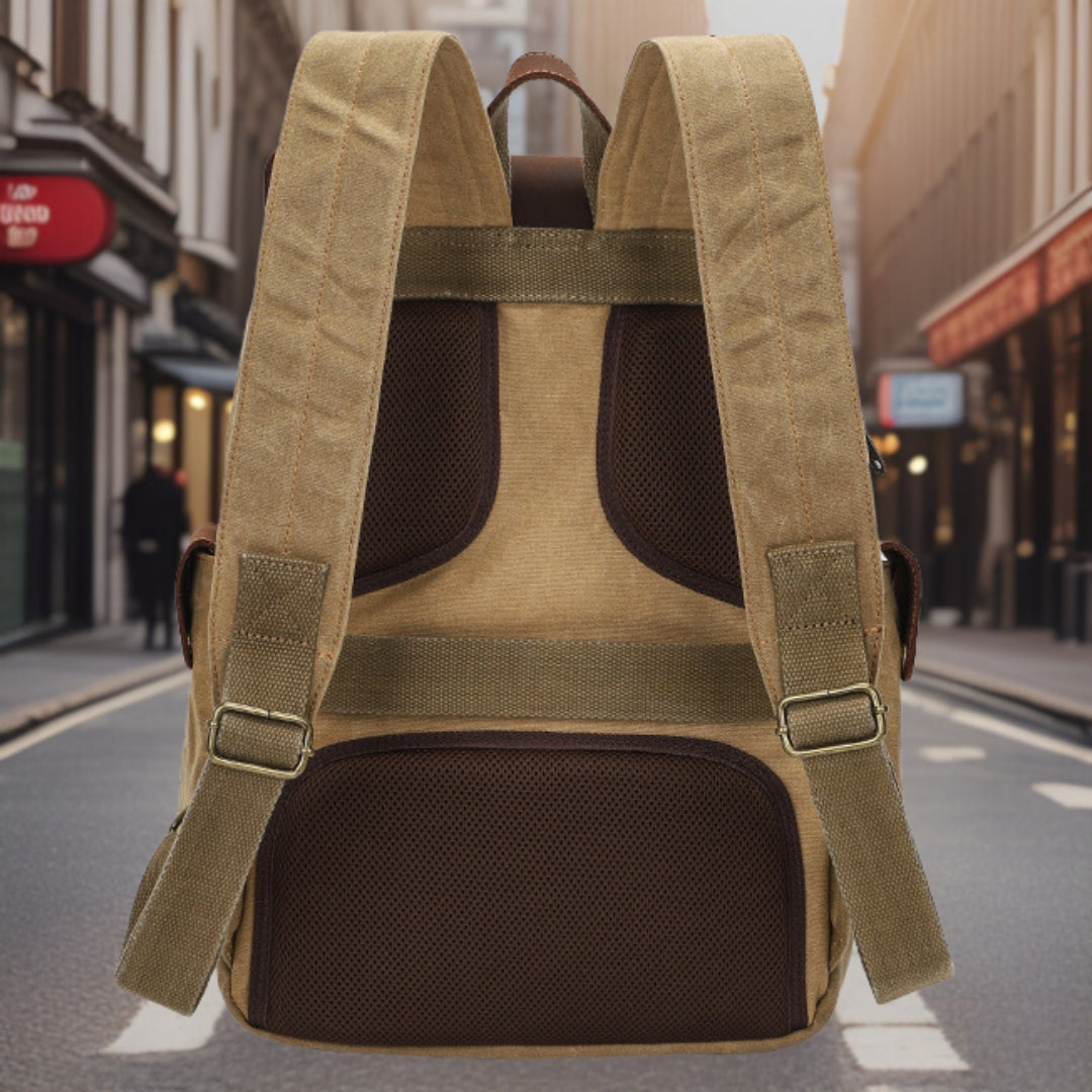 Finnegan™ — Classic High-Quality Canvas Backpack Men's Statement Handbag, alternate view 2