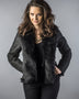 Black Lamb Nappa Leather Jacket with Merino Fur Collar-0