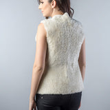 Light Brown Reversible Natural Nappa Sheepskin Fur Vest-2