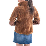 Cognac Lamb Shearling Leather Jacket-2