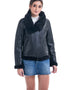 Black Shearling Leather Jacket with Merino Fur Detailing-0