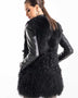 Black Geniune Sheepskin Fur Vest