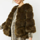 Green Faux Fur Ella Coat-0