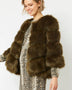 Green Faux Fur Ella Coat-0