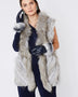 Grey Fox And Coney Fur Gilet-0