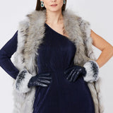 Grey Fox And Coney Fur Gilet-1
