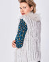 Grey Fox and Coney Fur Gilet With Collar Feature