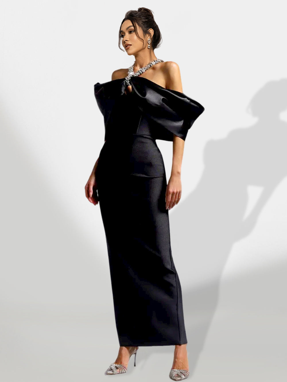 Ivanna — Black Maxi Dress, alternate view 3