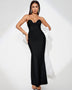 Elegant Contrast Color Bowknot Maxi Bandage Dress for a Stunning Look