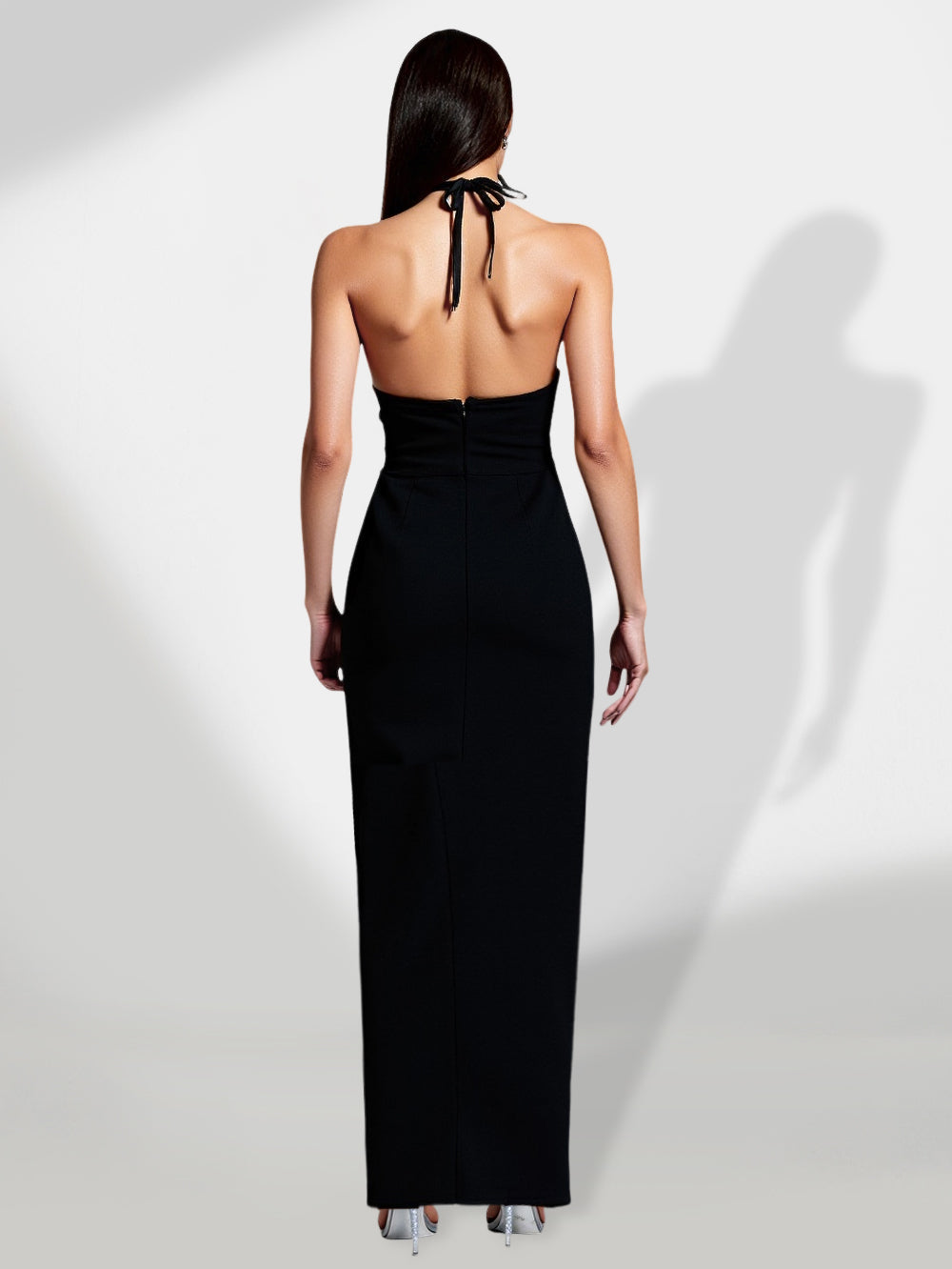 Noémie Delacroix — Bandage Nail Bead Dress with Encircling Details and Transparent Effect, alternate view 3