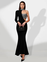 Madeleine Delacroix — Elegant Cutout Mermaid Bandage Dress