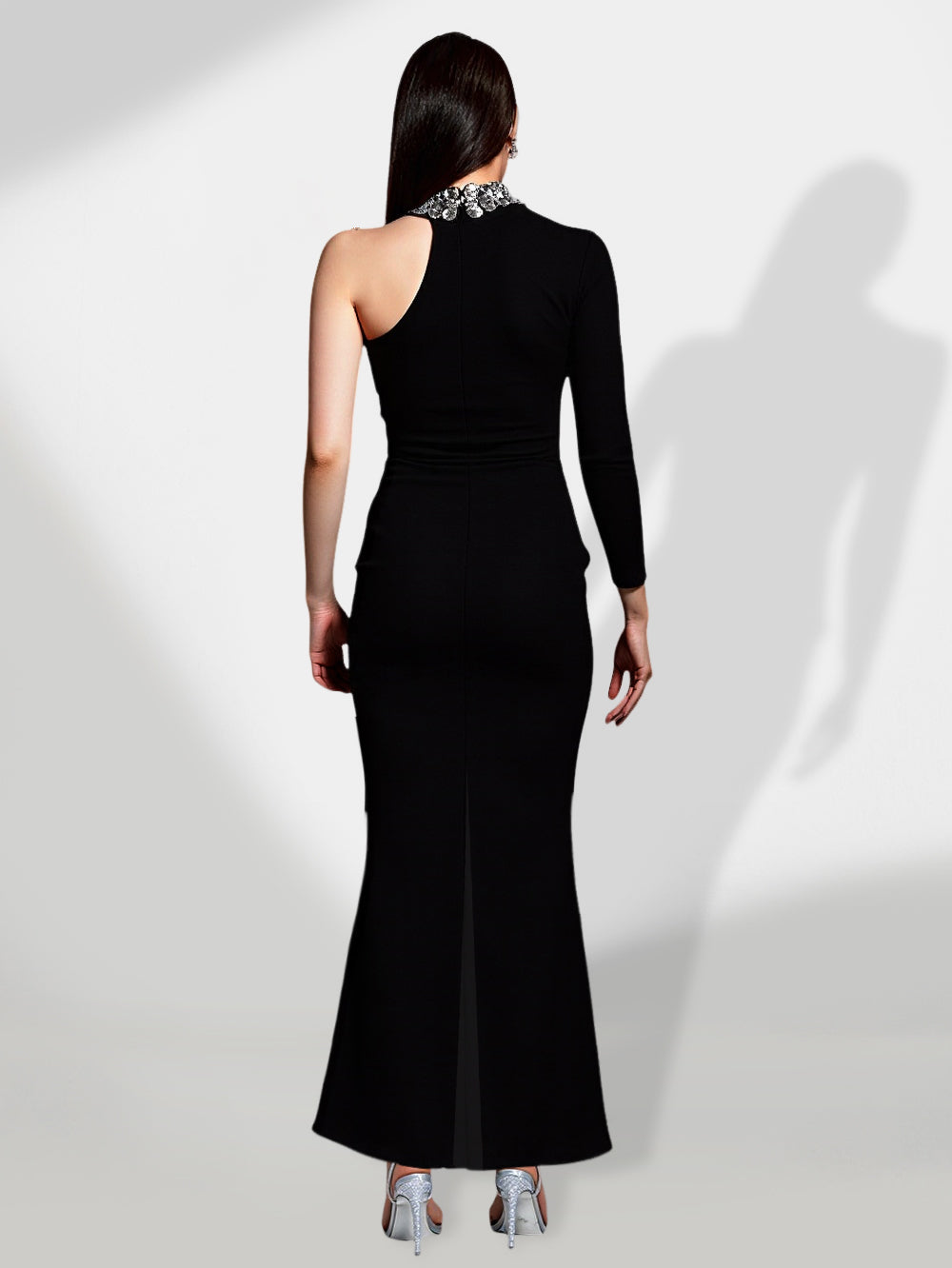 Madeleine Delacroix — Elegant Cutout Mermaid Bandage Dress, alternate view 3