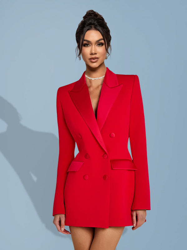 Colorful low-cut dress ideal for daily wear