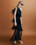 One Shoulder Tassels Bandage Dress
