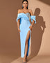 Off Shoulder Crystal Bustier Bandage Dress