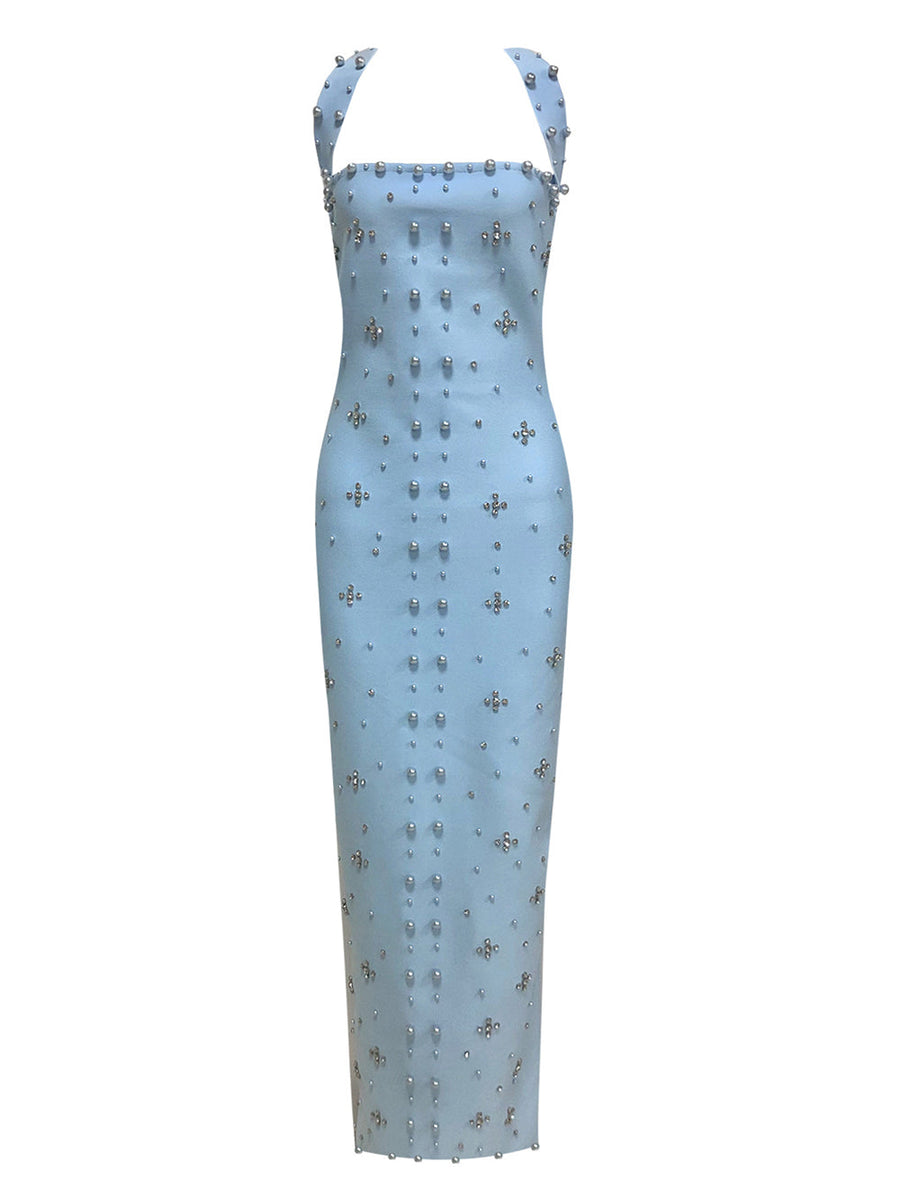 Zara Moreau — Nail Bead Rhinestone Bandage Dress, alternate view 2