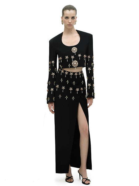 Crystal Embellished Slit Bandage Set