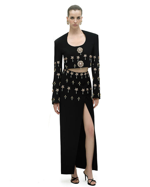 Crystal Embellished Slit Bandage Set